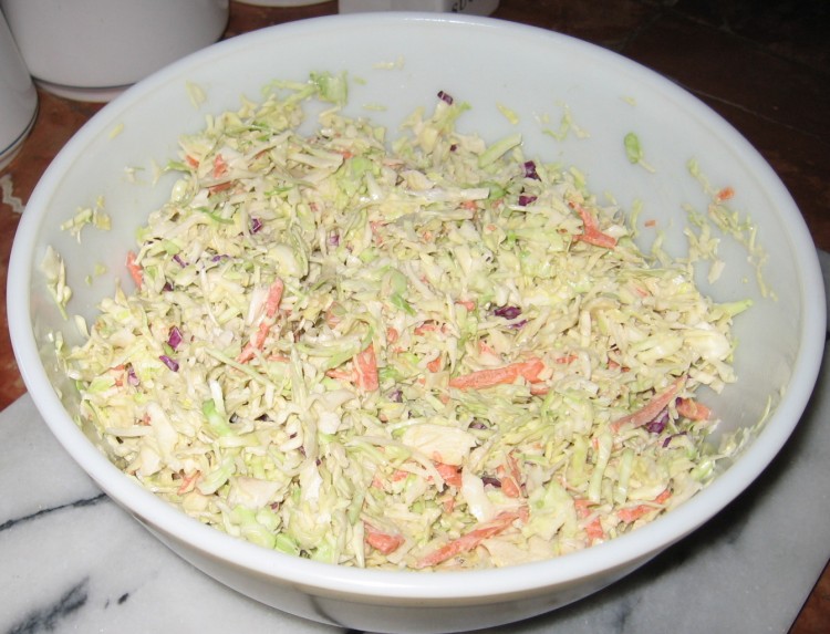 Tamarind slaw 30 minutes later